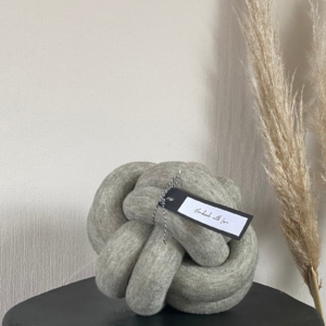 Knotenkissen Gr. M, Strickjersey, khaki