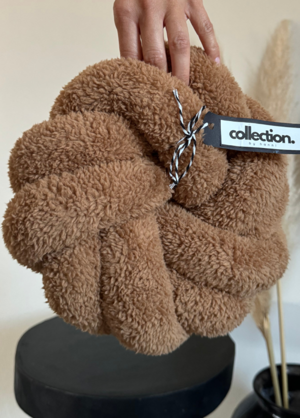 Swirl-Knotenkissen Gr. M, Teddy, alle Farben – Bild 3