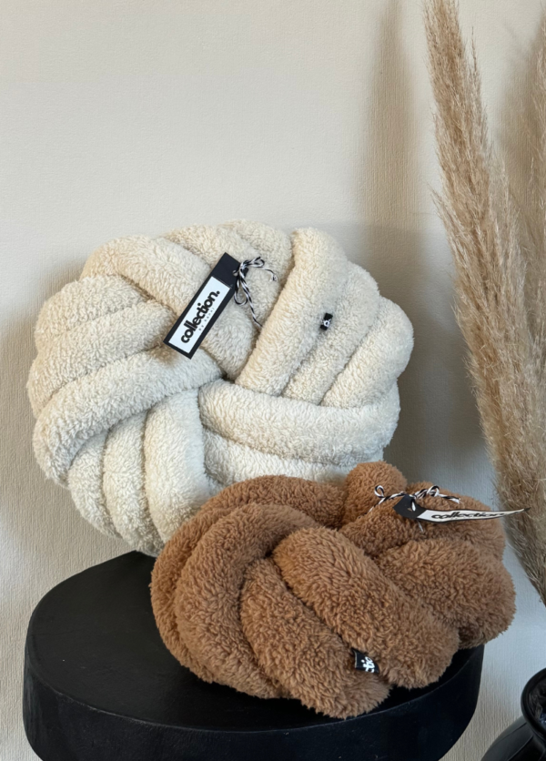 Swirl-Knotenkissen Gr. M, Teddy, alle Farben – Bild 4